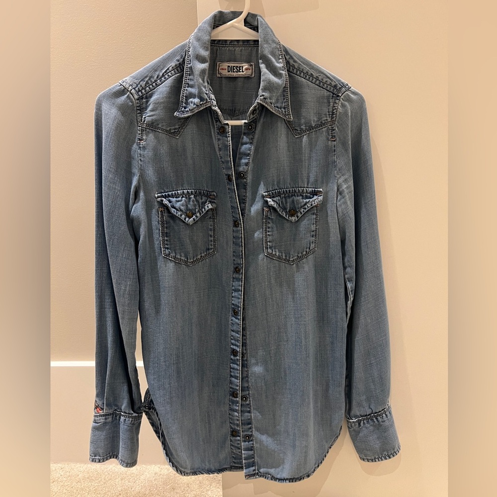 Diesel Classic Blue Denim Shirt